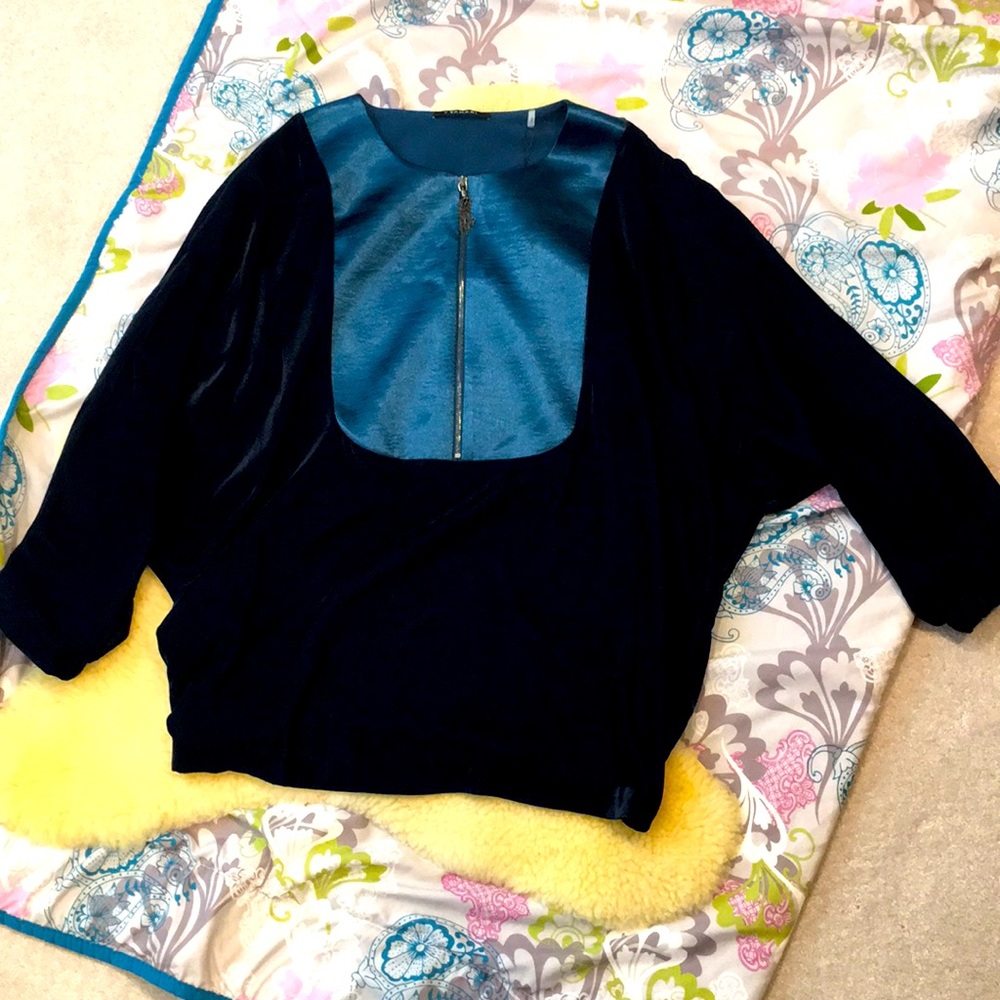 Velvet dolman sleeve top